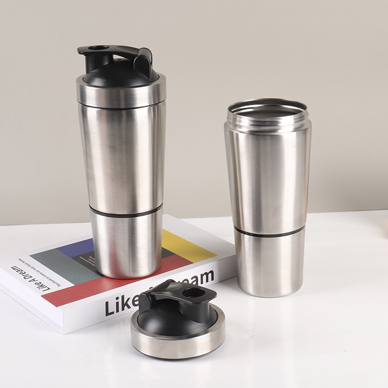 Fitness Nutrition Protein - Taza agitadora de proteínas de acero