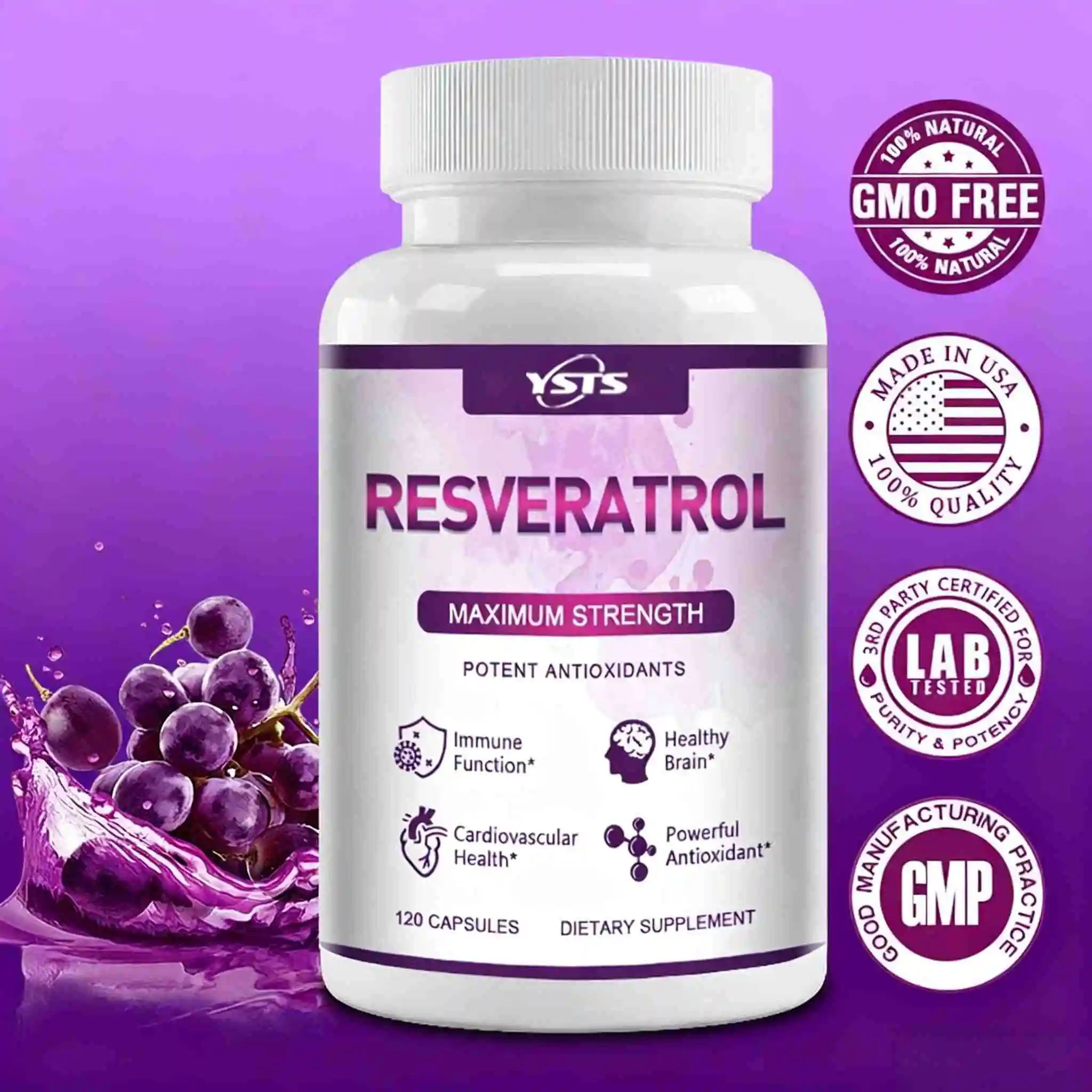 Cápsulas de Resveratrol: apoya - Resveratrol Capsule Anti Aging reseña y precio