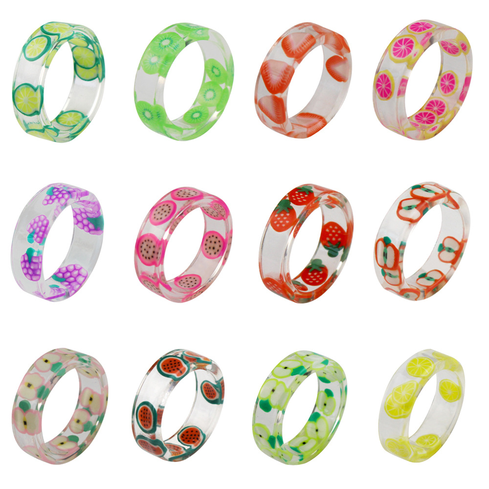 Anillo de resina de fruta, joy - Nutrition And Fitness reseña y precio