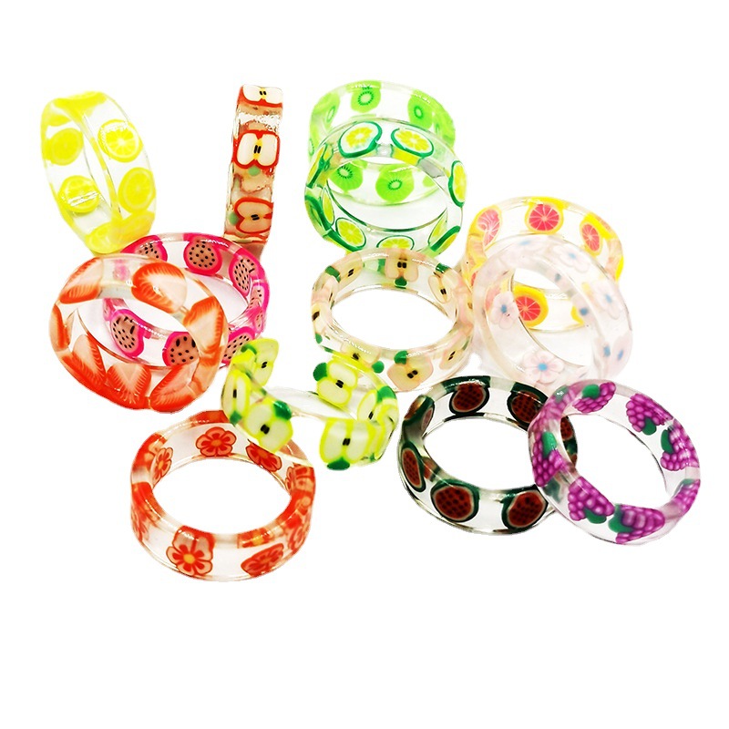 Anillo de resina de fruta, joy - Nutrition And Fitness reseña y precio
