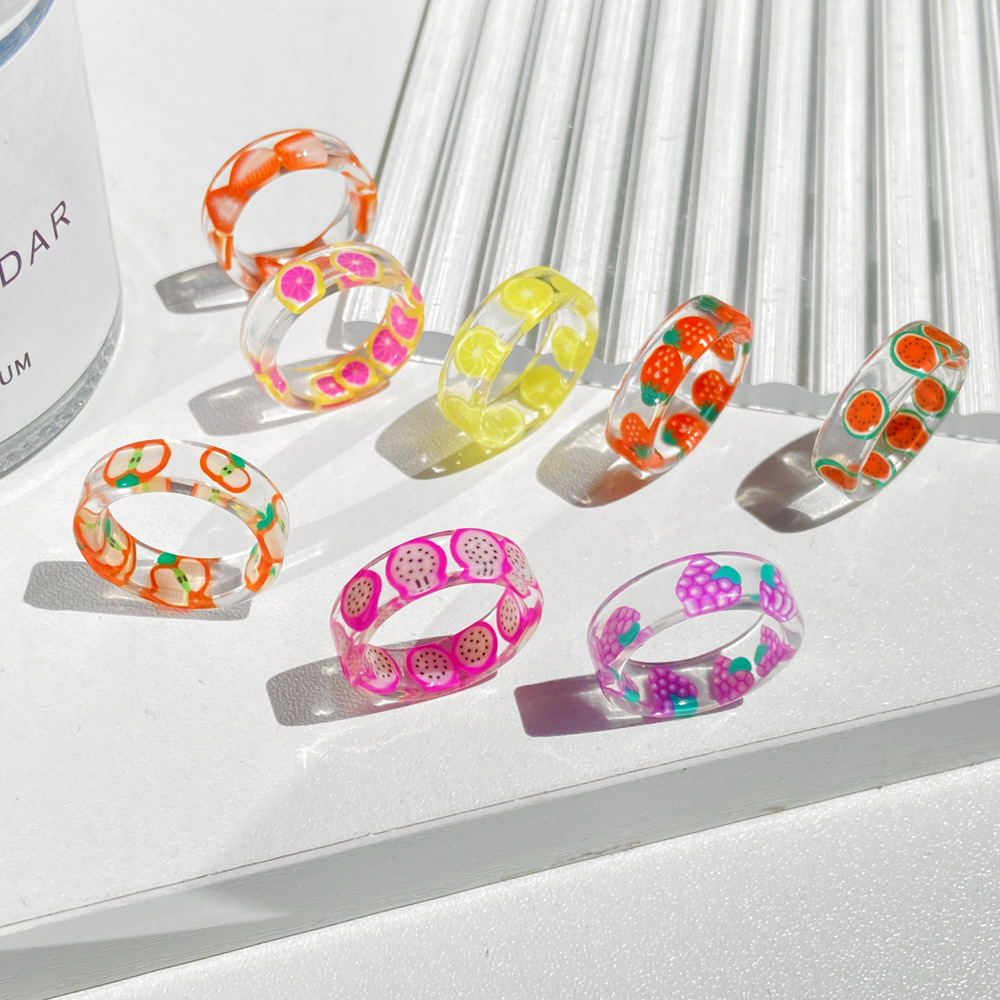Anillo de resina de fruta, joy - Nutrition And Fitness reseña y precio