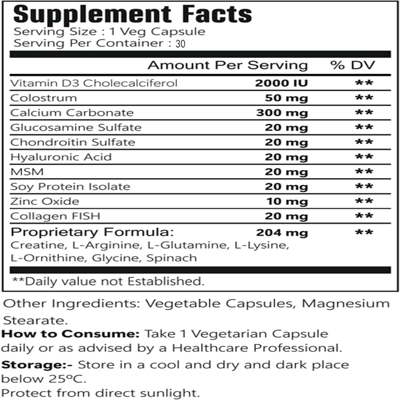 Complejo de apoyo para el crec - Glucosamine Chondroitin Joint reseña y precio