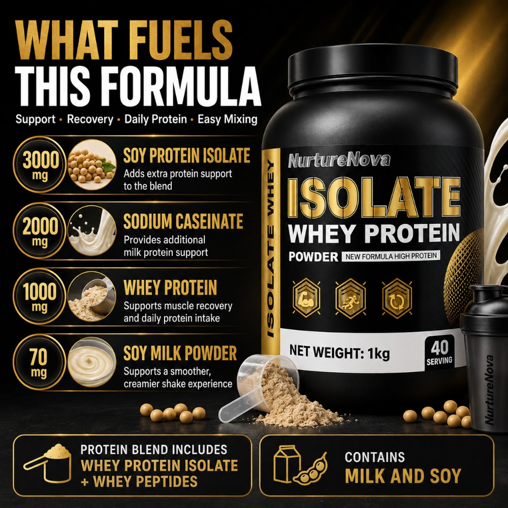 NurtureNova Proteína de Suero  - Fitness Nutrition Protein reseña y precio
