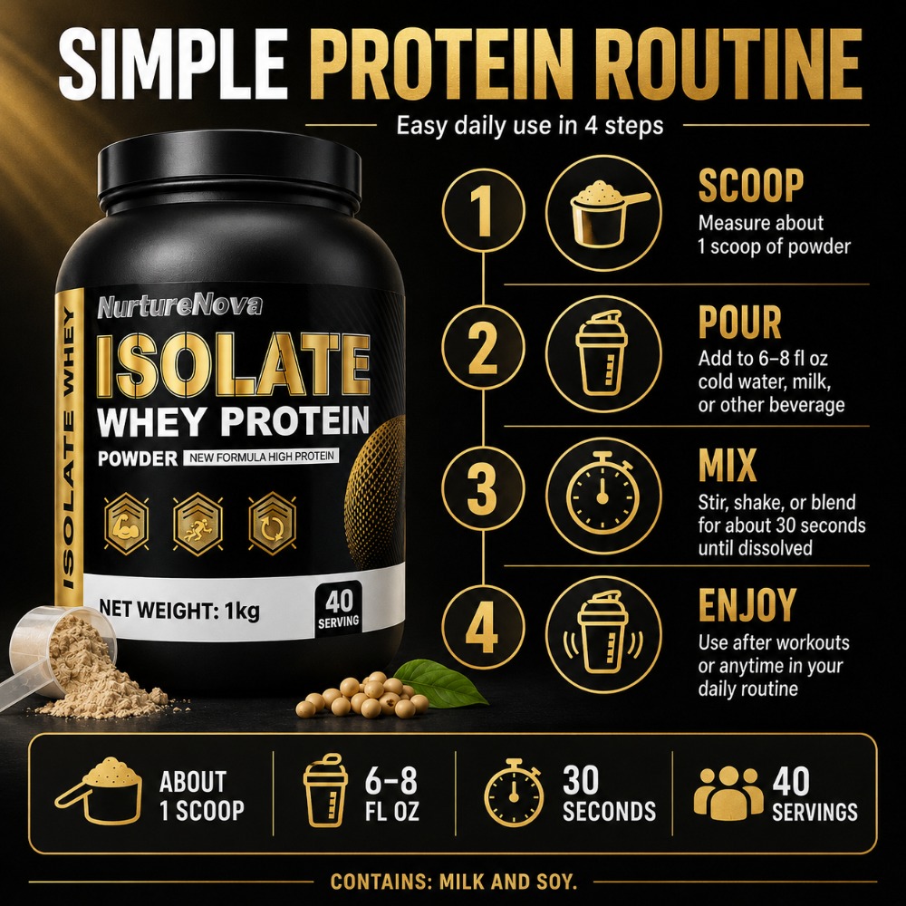 NurtureNova Proteína de Suero  - Fitness Nutrition Protein reseña y precio