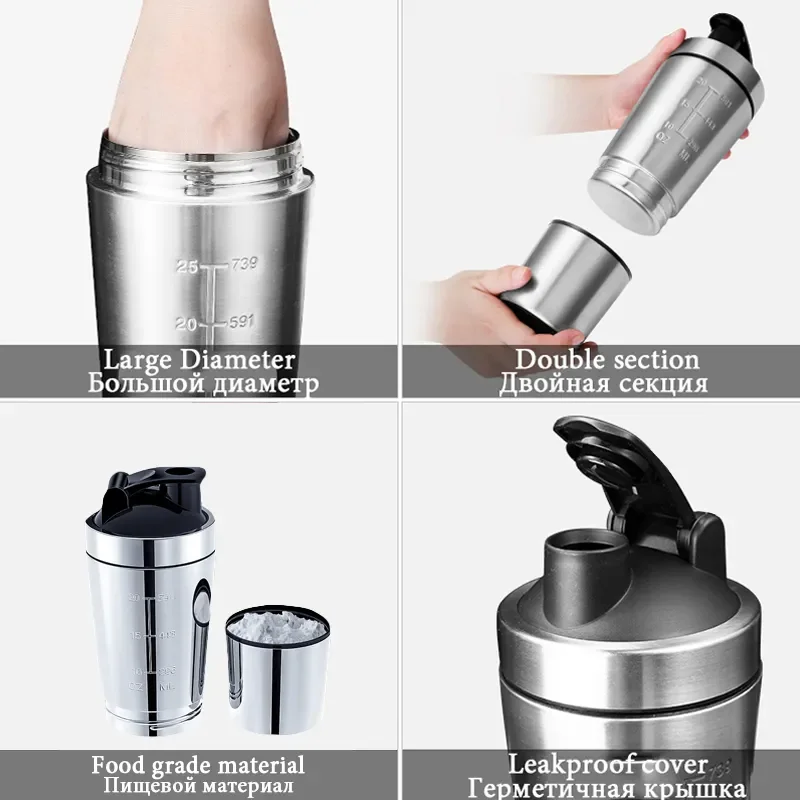 Taza agitadora de proteínas de - Fitness Nutrition Protein reseña y precio